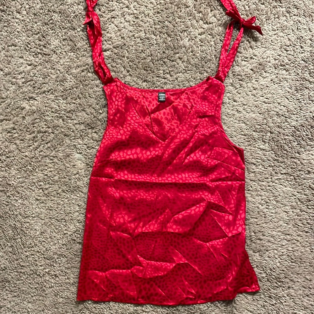 Red tank top